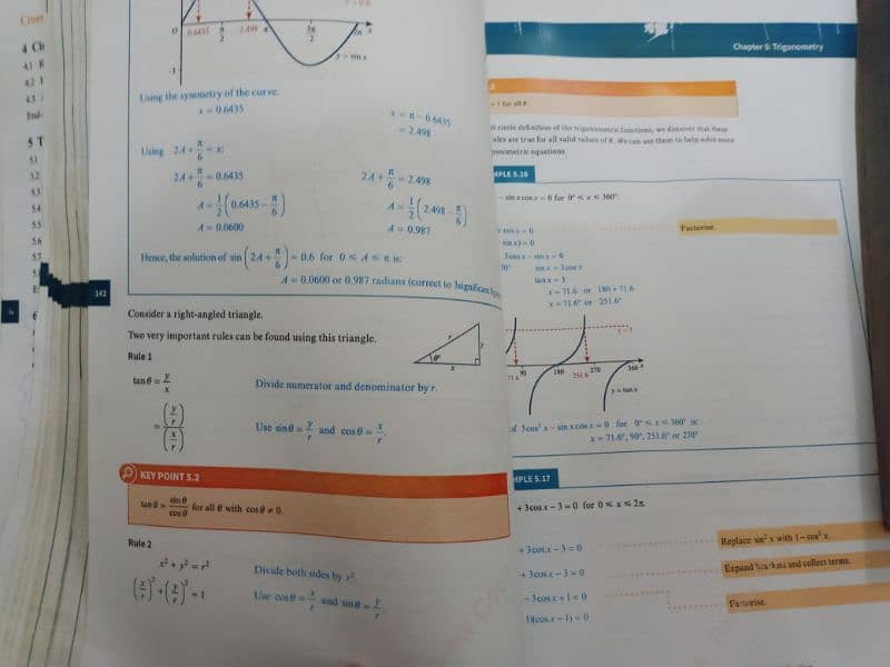 Maths A levels P1 and S1 course books. 2