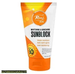 whitening and vanishing sun block               delivery all Pakistan