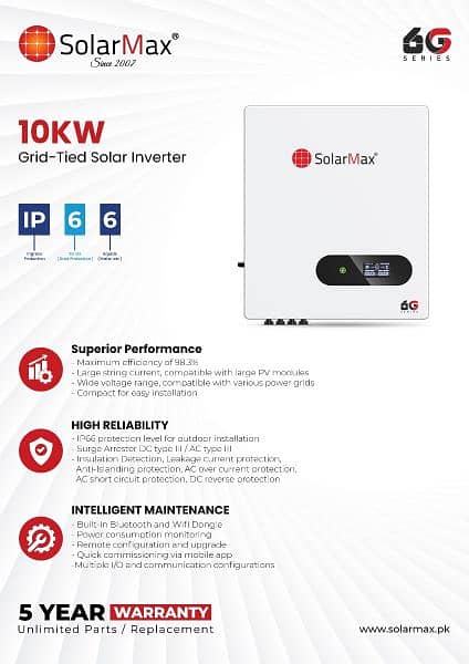 solarmax10KW IP(66) 6G Series On-Grid Solar Inverter 2