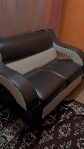 L Shaped Leather Sofa Set 3