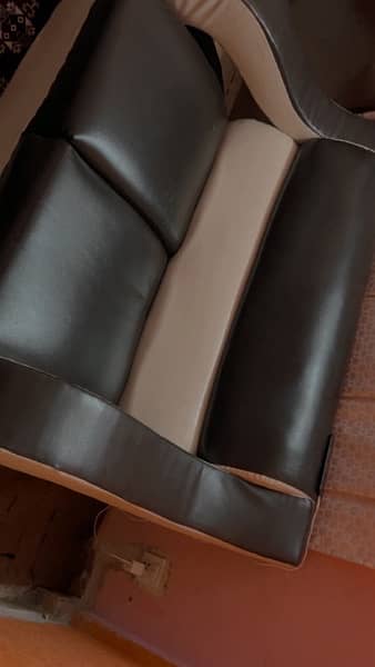 L Shaped Leather Sofa Set 5