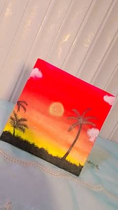 Mini canvas wall painting