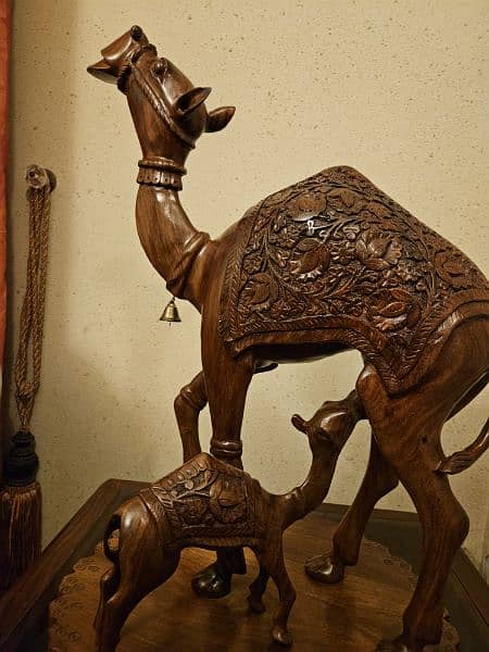 Wooden camel decoration. handmade 4