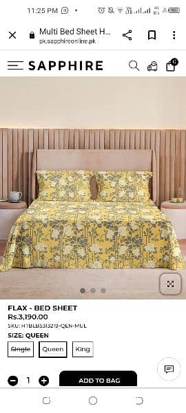 Double or single Bedsheets. 1