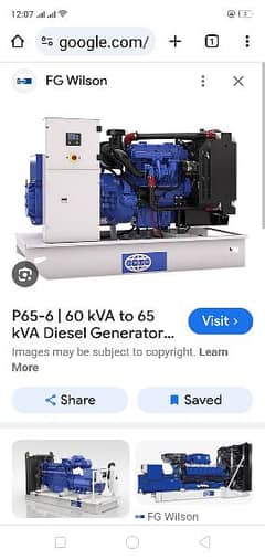 65 KVA uk percan generator