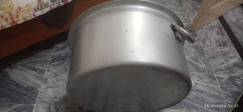 Big size silver patila/daigcha for function/niaz/quran khani 4