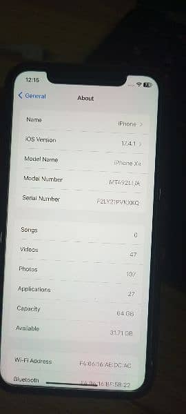 Iphone XR 64 GB NON PTA JV 4