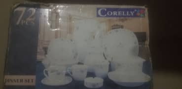 72 piece Corolly marble glassware dinner set