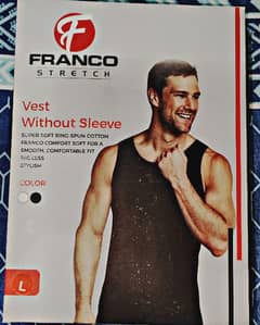 Franco stretch vest 100 % cotton