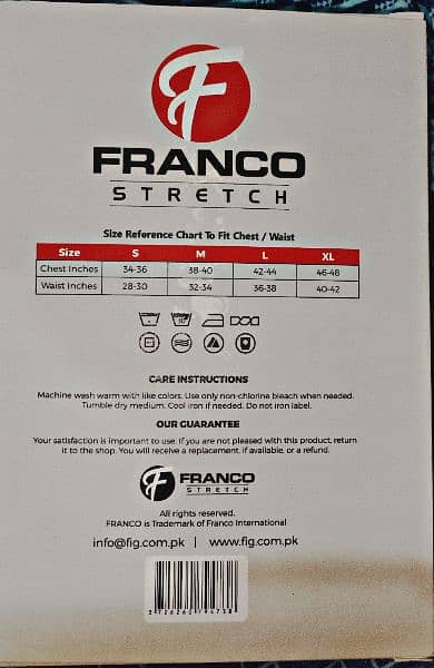 Franco stretch vest 100 % cotton 1