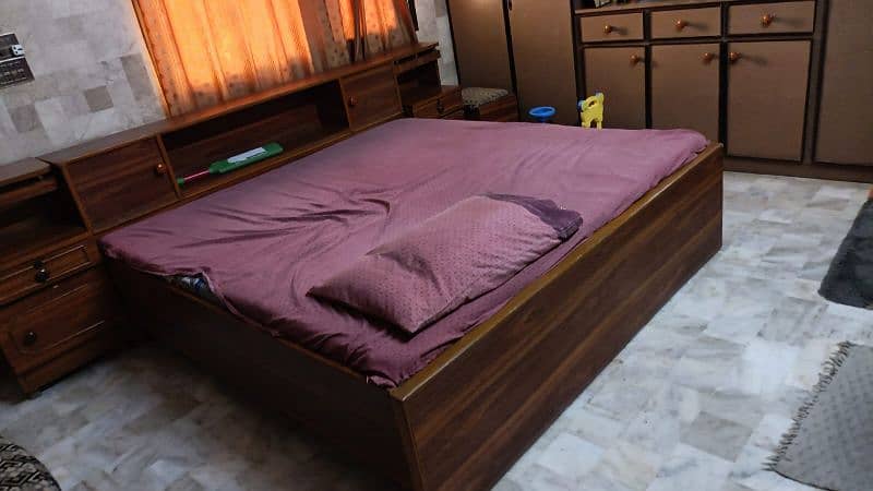 bed with side table 1