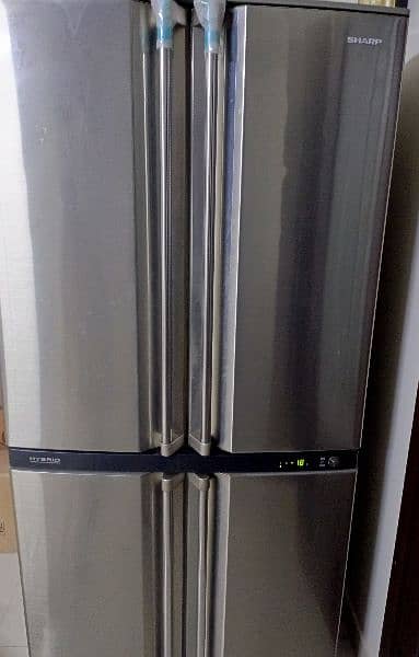 Sharp Four Door Refrigerator and Freezer. Absolutely Genuine. 1