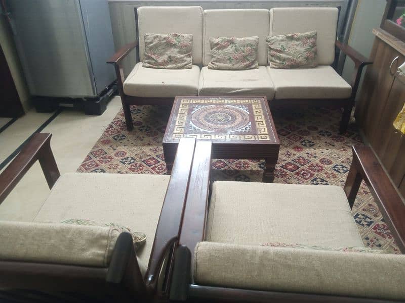 sofa set with small two tables and big table 0