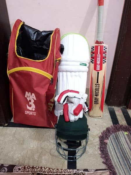 Kashmir weelo bet , adjustable helmet , ped , gloves , guard 5