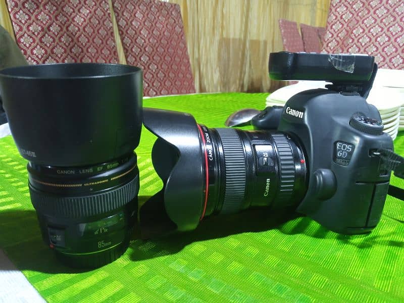 Canon 6D BoDy lens 17 40 USM 4l 85mm 1.8 canon original 4