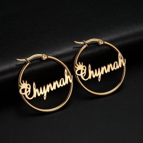 Radiant Identity Personalized Name Earrings 1