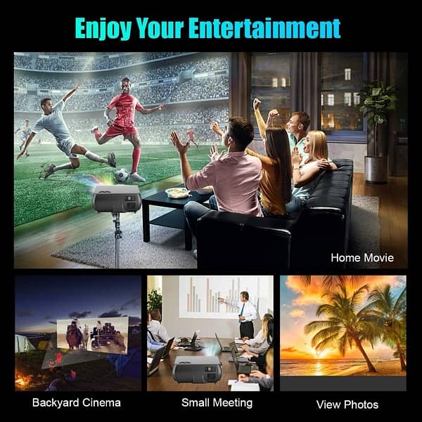 WiMiUS, P20, 1080P LED Projector / Home Theater. 7