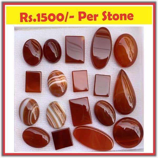 Neelam Stone - Pukhraj Stone - Ruby Feroza Aqeeq Stone prices 19
