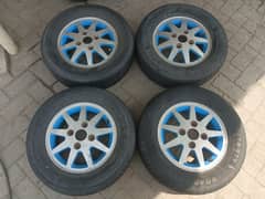13 inch alloy rim with tube less tire