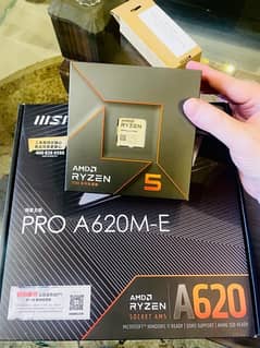 New MSI Pro A620M-E Sealed Pack with New Ryzen 7600x Sealed Pack Combo