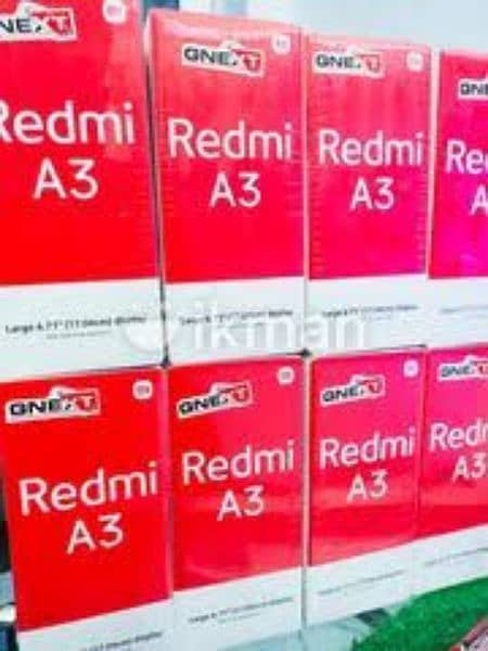 REDMI A3 4/64 ONE YEAR WARRENTY OFFICIAL PTA APPROVED 2
