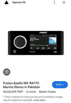 garmin fusion Ra770 amplifier wifi