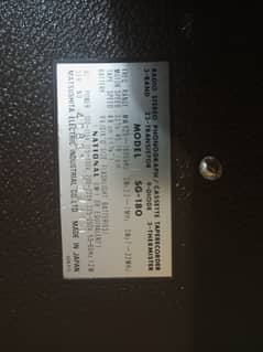 National Panasonic 3 in 1 Cassette Radio Phono SG-180 0