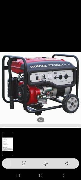 Honda generator EZ3000CX 2.5kva 3