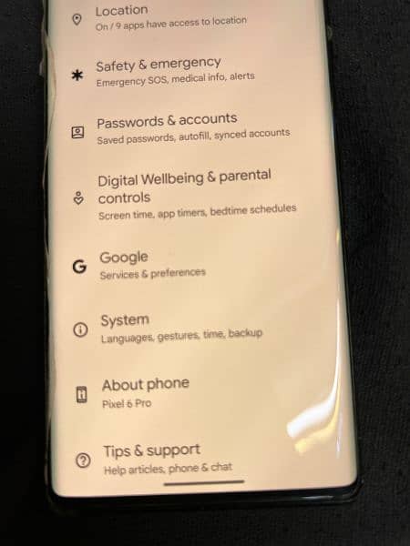 Google Pixel 6 Pro (minor Dot) 3