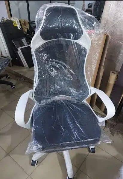 High back White Mesh Chair/Chinese Chair/Office Chair/Gaming Chair 1
