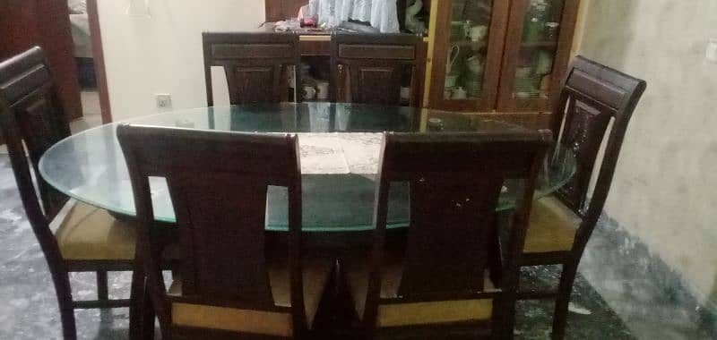 Sheesham wood 6 chairs dinning table 9
