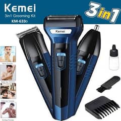 kemei 3 in 1 shaving kit with 6 months warranty 0