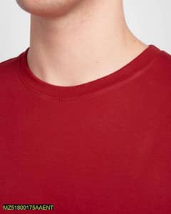 1 PC  men round neck stitched T shirt 0