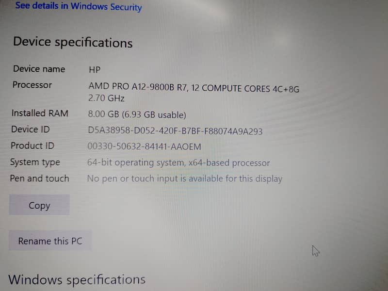 HP EliteBook 745 G4 QuadCore | 8/256 2