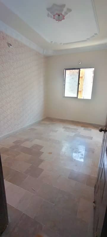 New Flat 4th Floor (48 Lacs)(R. income 25 K) For Sale at Liaquatabad 1 1