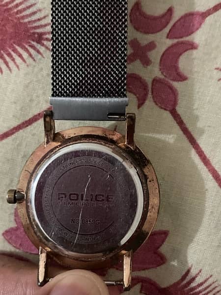 Rose Gold Police watch unisex 3