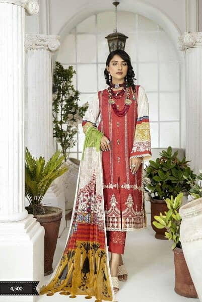 Summer lawn collection for women 3 and 2 piece unstitched suits 12