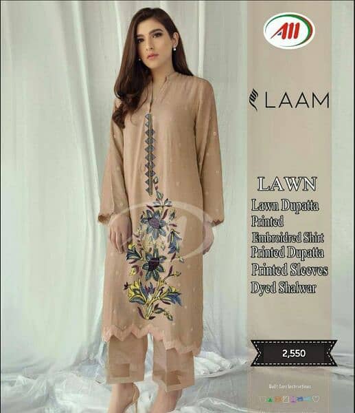 Summer lawn collection for women 3 and 2 piece unstitched suits 13