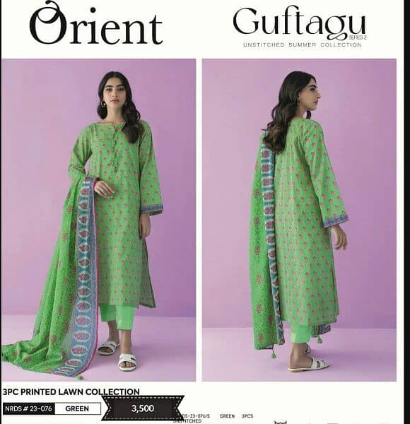 Summer lawn collection for women 3 and 2 piece unstitched suits 18