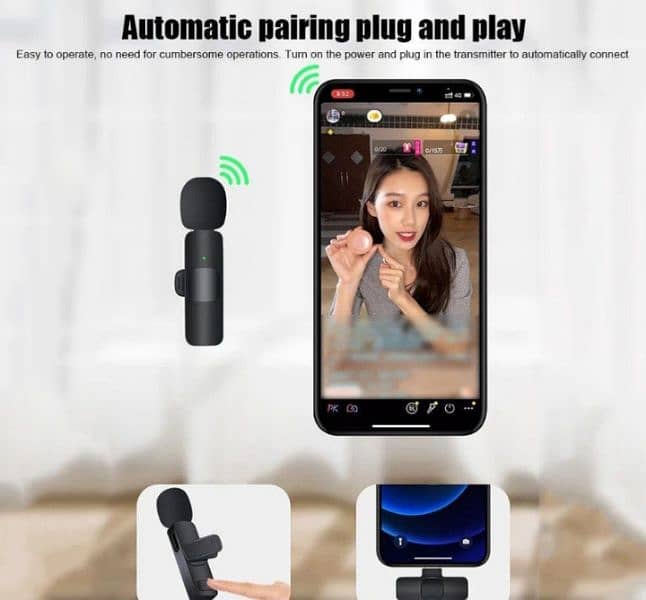 K9 wireless vlogging Rechargeable microphone 4