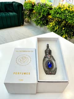Empty Fancy Matel/Crystal Attar/perfume/fragranc bottle with gift box