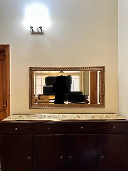 Pure wood Console and Mirror 1