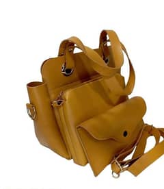women's  leather plein top Bag 3pcs 0