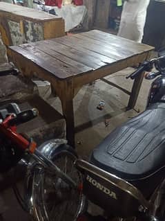 table  and stool , both are made by wooden 0