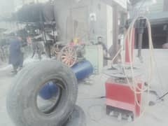 tyre puncher machine and tank