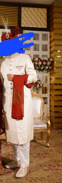 Branded Groom Wedding Sherwani by J. Worth 2 lacs Complete Set (L) 6ft