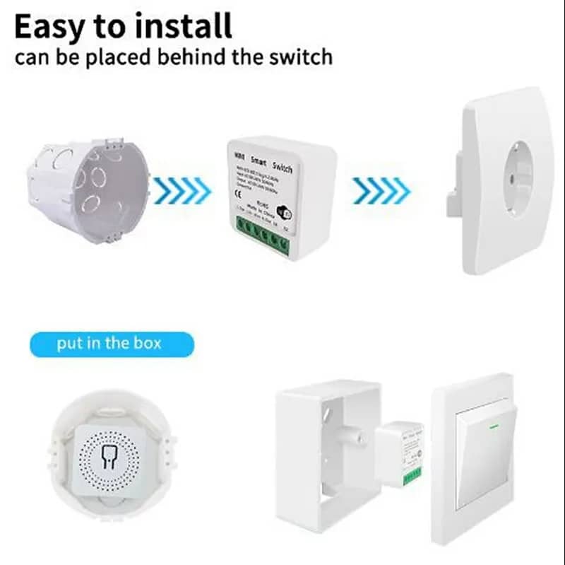 Wifi Smart Switch DIY Light Mini Switches 2 Way Control Wireless Smart 1