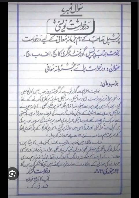 Professional English Urdu handwritten assignment in low price 3
