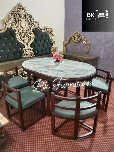 SPACE Saving Dining Table 6 Chairs 3