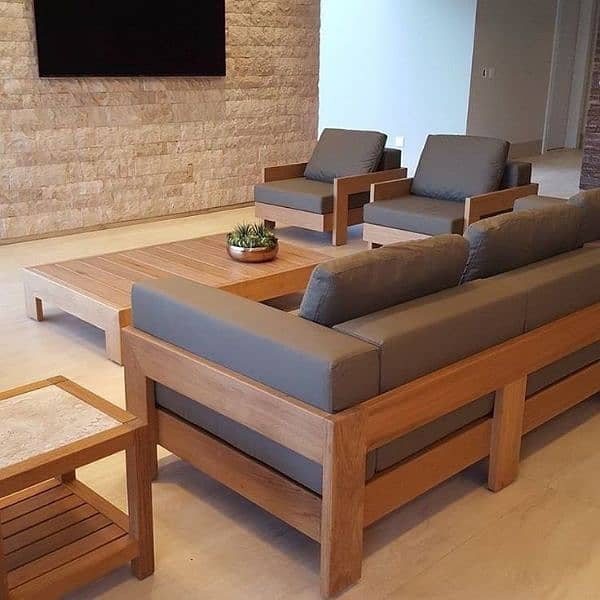 wooden sofa set 13